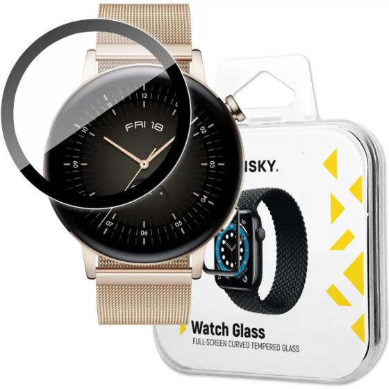 Wozinsky Watch Glass Hybrid Glass for Huawei Watch GT 3 46 mm Black