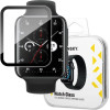 Wozinsky Watch Glass hybrid glass for Oppo Watch 2 42 mm black