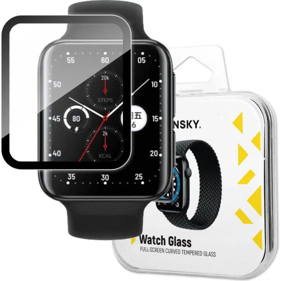 Wozinsky Watch Glass hybrid glass for Oppo Watch 2 42 mm black
