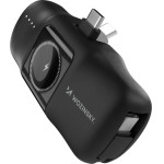 Wozinsky WF16-YCS 5000mAh 15W USB-C Mini Power Bank with Built-in USB-C Cable and Apple Watch Charger - Black - (WF16-YCS_BLA)
