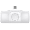 Wozinsky WF16-YCS 5000mAh 15W USB-C Mini Power Bank with Built-in USB-C Cable and Apple Watch Charger - White - (WF16-YCS_WHI)