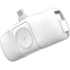 Wozinsky WF16-YCS 5000mAh 15W USB-C Mini Power Bank with Built-in USB-C Cable and Apple Watch Charger - White - (WF16-YCS_WHI)