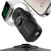 Wozinsky WF16-YLS 5000mAh 15W Lightning Mini Power Bank with Built-in USB-C Cable and Apple Watch Charger - Black - (WF16-YLS_BLA)