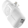 Wozinsky WF16-YLS 5000mAh 15W Lightning Mini Power Bank with Built-in USB-C Cable and Apple Watch Charger - White - (WF16-YLS_WHI)