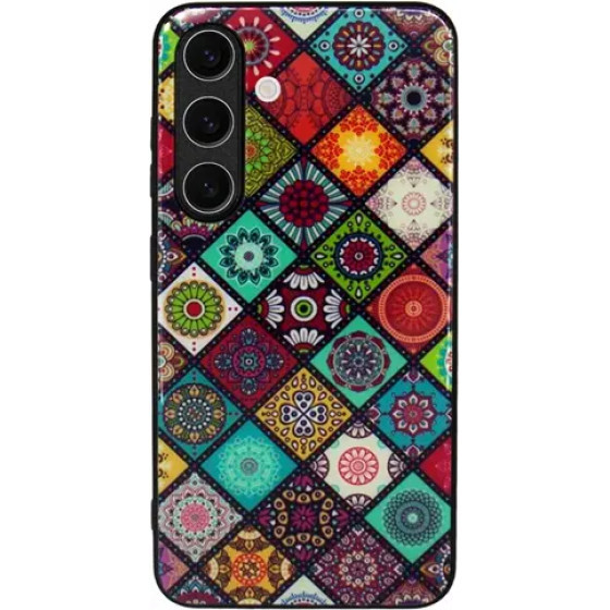 Vivid Ethnic Style Case Samsung Galaxy S24+ Red - (CS-Eth Case 4-2403007)