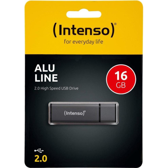 Intenso Usb 2.0 Stick 16GB Alu Line Anthracite - (3521471)