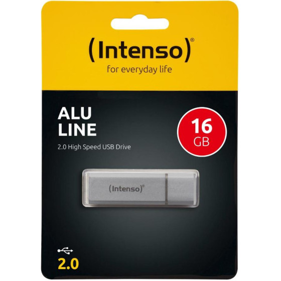 Intenso Usb 2.0 Stick 16GB Alu Line Silver - (3521472)