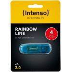 Intenso Usb 2.0 Stick 4GB Rainbow Line Blue - (3502450)