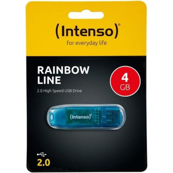 Intenso Usb 2.0 Stick 4GB Rainbow Line Blue - (3502450)