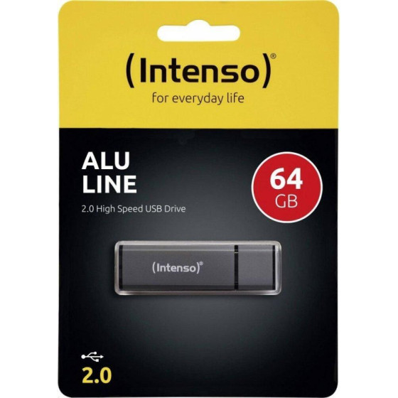 Intenso Usb 2.0 Stick 64GB Alu Line Anthracite - (3521491)