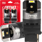 AMiO �������� P27W 12/24V 6.000K 2SMd Led Full CAN-Bus ����� Pro Series - 2 ���. - (03597)