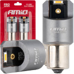 AMiO �������� PY21W BAU15s 12/24V 6.000K 2xSmd Led Full CAN-Bus ��������� Pro Series - 2 ���. - (03594)