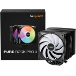 Bequiet Cpu Air Cooler Pure Rock Pro 3 Lx Black 250W TDP, Intel Socket Lga 1851/1700/1200/1150/1151/1155, Amd AM4/AM5, Dual 120MM Pwm Argb FAN, 3YW. - (BK043)