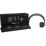 Bequiet Cpu Hydro Cooler Silent Loop 420MM Intel Socket Lga 1851/1700/1200/2066/1150/1151/1155, Amd AM5/AM4, Square Argb Illuminating Cooling BLOCK, 3x140MM Fan Silent Wings 4 PWM, BLACK, 3YW. - (BW026)