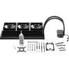 Bequiet Cpu Hydro Cooler Silent Loop 420MM Intel Socket Lga 1851/1700/1200/2066/1150/1151/1155, Amd AM5/AM4, Square Argb Illuminating Cooling BLOCK, 3x140MM Fan Silent Wings 4 PWM, BLACK, 3YW. - (BW026)