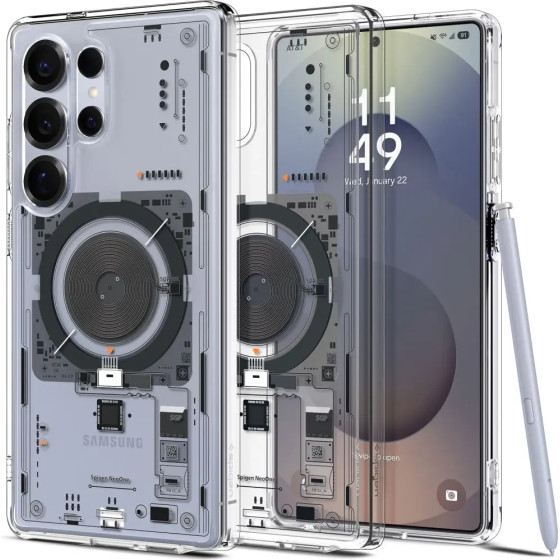 Spigen Ultra Hybrid Mag Case For Samsung Galaxy S25 Ultra Neo One - Clear - (26815-0)