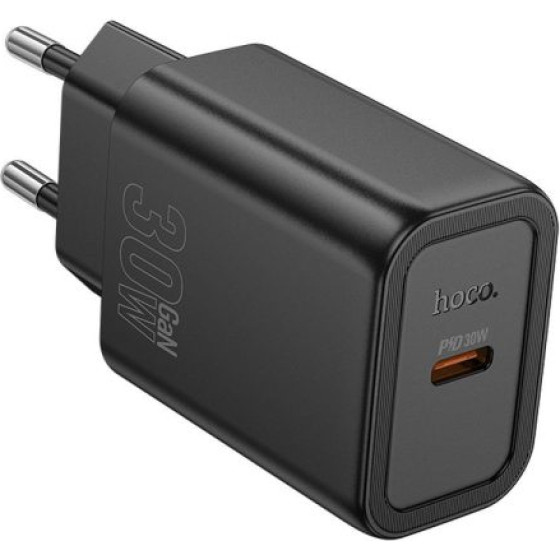 Hoco Travel Charger N62 Pd 30W 3A Black - (HCTCN62B)