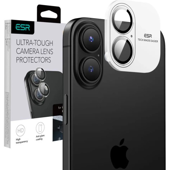 ESR Armorite Tempered Glass for iPhone 16 / 16 Plus Camera - (25566-0)