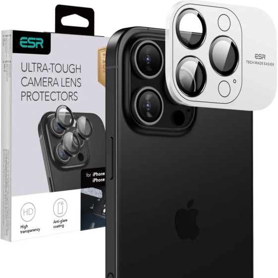 ESR Armorite Tempered Glass for iPhone 16 Pro / 16 Pro Max Camera - Black - (25569-0)