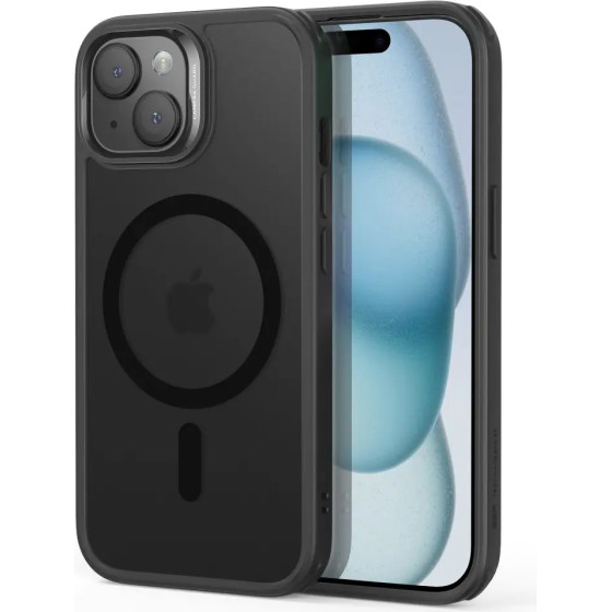 ESR Classic Hybrid Halolock Case with MagSafe for iPhone 15 - Matte Black - (23485-0)