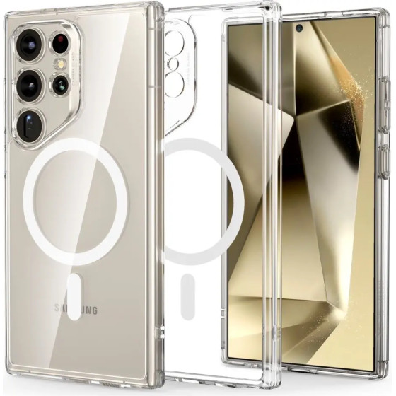 ESR Classic Hybrid Halolock Case with MagSafe for Samsung Galaxy S24 Ultra - Clear - (24523-0)