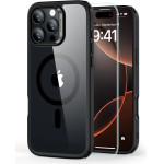 ESR Classic Hybrid Halolock MagSafe Case + Tempered Glass for iPhone 16 Pro - Clear with Black Frame - (25541-0)