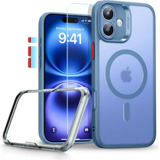 ESR Classic Pro Set Halolock MagSafe case for iPhone 16 - blue - (27085-0)