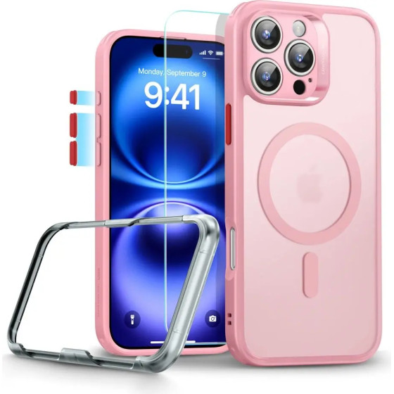 ESR Classic Pro Set Halolock MagSafe Case for iPhone 16 Pro Max - Pink - (27089-0)