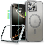 ESR Classic Pro Set Halolock MagSafe iPhone 16 Pro Case - Gray - (27093-0)