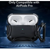 ESR Cyber Armor Halolock Case with MagSafe for Apple AirPods Pro 1/2 - Black - (21889-0)