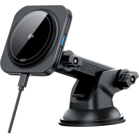 ESR Halolock Magnetic MagSafe QI2 15W Car Holder - Black - (26724-0)