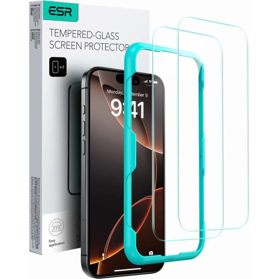 ESR Tempered Glass 2-PACK for iPhone 16 - transparent - (25558-0)