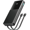 Joyroom 22.5W 10000mAh Powerbank With Two Built-In Cables - Black - (JR-PBF19)
