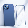 Joyroom 360 Full Case Front And Back Cover For Iphone 13 + Tempered Glass Screen Protector Blue (JR-BP927 blue) - (Joyroom JR-BP927 360� Full Case + Screen Protector (Through-Hole bore) iP13-6.1 inch-blue)
