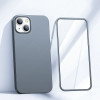 Joyroom 360 Full Case Front And Back Cover For Iphone 13 + Tempered Glass Screen Protector Grey (JR-BP927 tranish) - (Joyroom JR-BP927 360� Full Case + Screen Protector (Through-Hole bore) iP13-6.1 inch-tarnish)
