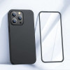 Joyroom 360 Full Case Front And Back Cover For Iphone 13 Pro + Tempered Glass Screen Protector Black (JR-BP935 black) - (Joyroom JR-BP935 360� Full Case + Screen Protector (Through-Hole bore) iP13 pro-6.1 inch-black)