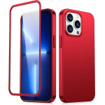 Joyroom 360 Full Case Front And Back Cover For Iphone 13 Pro Max + Tempered Glass Screen Protector Red (JR-BP928 red) - (Joyroom JR-BP928 360� Full Case + Screen Protector (Through-Hole bore)-6.7''-red)