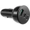 Joyroom Car Charger 70W With 3 ports: USB, 2 x Usb C Black (JR-CL26) - (Joyroom CL26 70W 3 Port (2PD+1USB) Car Charger Black)