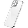 Joyroom Chery Mirror Case Cover For Iphone 13 Pro Metallic Frame Silver (JR-BP908 silver) - (Joyroom JR-BP908 Cherymirror (electroplate)(With Screen protector)-iP13 pro-6.1 inch-silver)