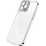 Joyroom Chery Mirror Case Cover For Iphone 13 Pro Metallic Frame Silver (JR-BP908 silver) - (Joyroom JR-BP908 Cherymirror (electroplate)(With Screen protector)-iP13 pro-6.1 inch-silver)