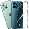Joyroom Chery Mirror Case Cover For Iphone 13 Pro Metallic Frame Silver (JR-BP908 silver) - (Joyroom JR-BP908 Cherymirror (electroplate)(With Screen protector)-iP13 pro-6.1 inch-silver)