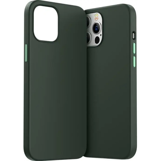 Joyroom Color Series Case For Iphone 12 Pro Max Green (JR-BP800) - (Joyroom JR-BP800 Color Series Protective Shell iP12 Pro Max-6.7 Inches green)