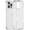 Joyroom Defender Series Case Cover For Iphone 14 Armored Hook Cover Stand Clear - (JR-14H1)
