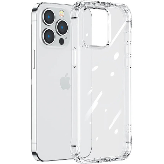 Joyroom Defender Series Case Cover For Iphone 14 Plus Armored Hook Cover Stand Clear - (JR-14H3)