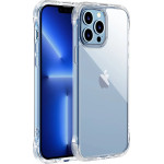 Joyroom Defender Series Case For Iphone 13 Pro Max Rugged Housing With Hooks Kickstand Transparent (JR-BP956) - (Joyroom JR-BP956 Defender Series Protective Phone case- iP13 Pro Max-6.7'' transparent)