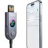 Joyroom JR-CB6 Wireless Car Receiver - Gray - (Joyroom Jr CB6 Car B Series Wireless Receiver Dark Gray)
