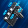Joyroom JR-CL06 9in1 Car Charger 154W 5x USB-A / USB-C / 3x Cigarette Lighter Socket Pd Qc Pps - Black - (Joyroom JR-CL06 154W Car Cigarette Lighter Adapter With 3 sockets+6 Ports (PD+QC3.0+USB*4) Black)