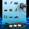 Joyroom JR-CL06 9in1 Car Charger 154W 5x USB-A / USB-C / 3x Cigarette Lighter Socket Pd Qc Pps - Black - (Joyroom JR-CL06 154W Car Cigarette Lighter Adapter With 3 sockets+6 Ports (PD+QC3.0+USB*4) Black)