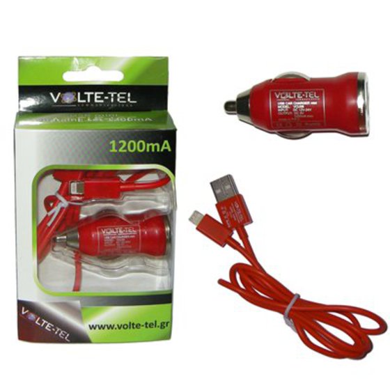 IPHONE 5 USB(��������-DATA VCD01+�.� VCU09 1200MA)RED VT
