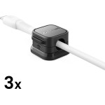 Joyroom JR-ZS368 Magnetic Cable Organizer - Black (3 pcs.) - (JR-ZS368_B)